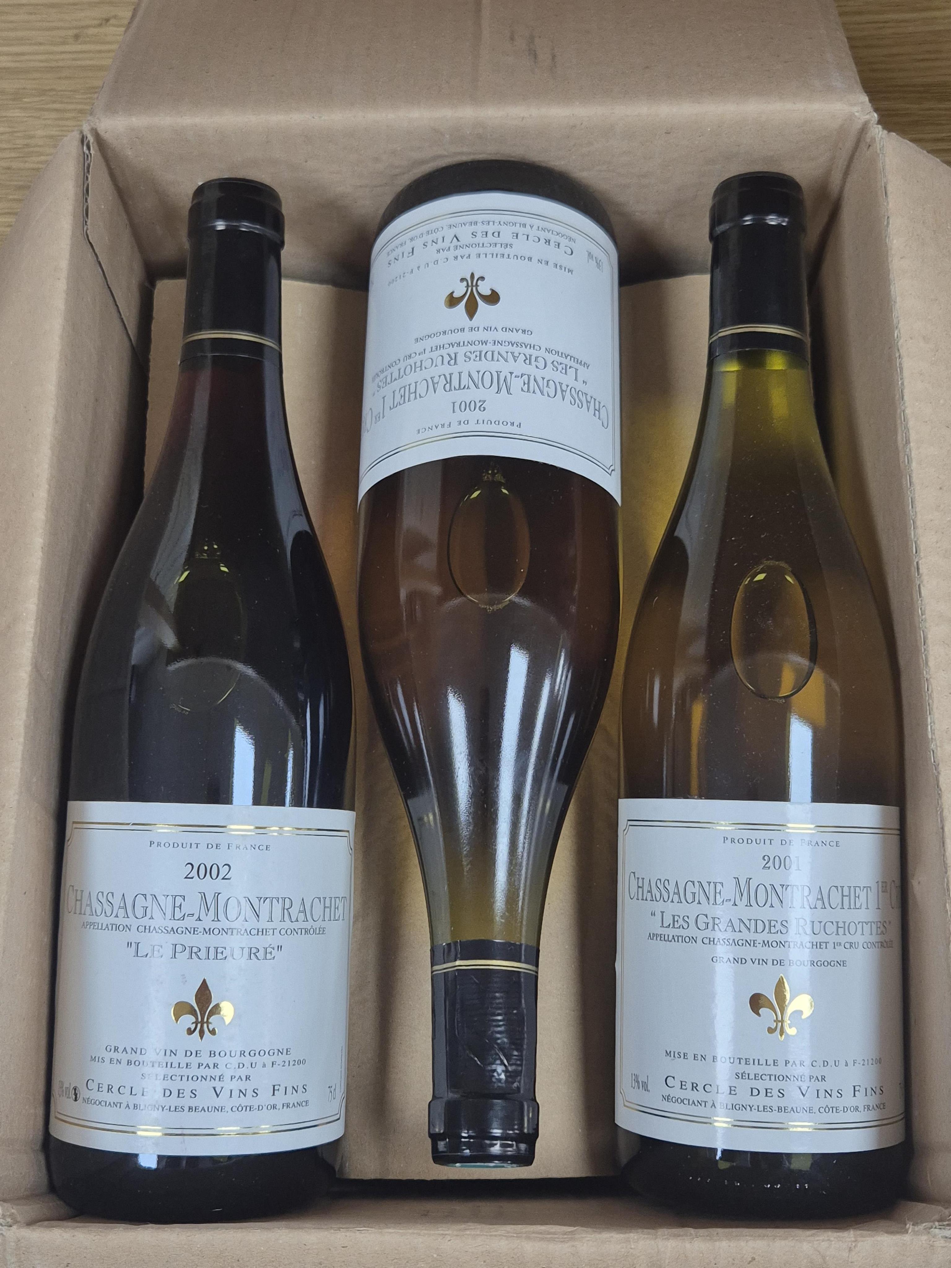 Cercle des Vins Fins, Chassagne-Montrachet Premier Cru 'Grandes Ruchottes', 2001